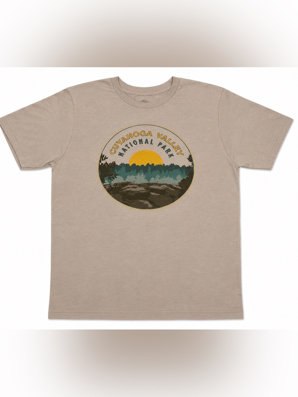 Parks Project Cuyahoga Valley National Park T-Shirt Adult Medium Beige Tee